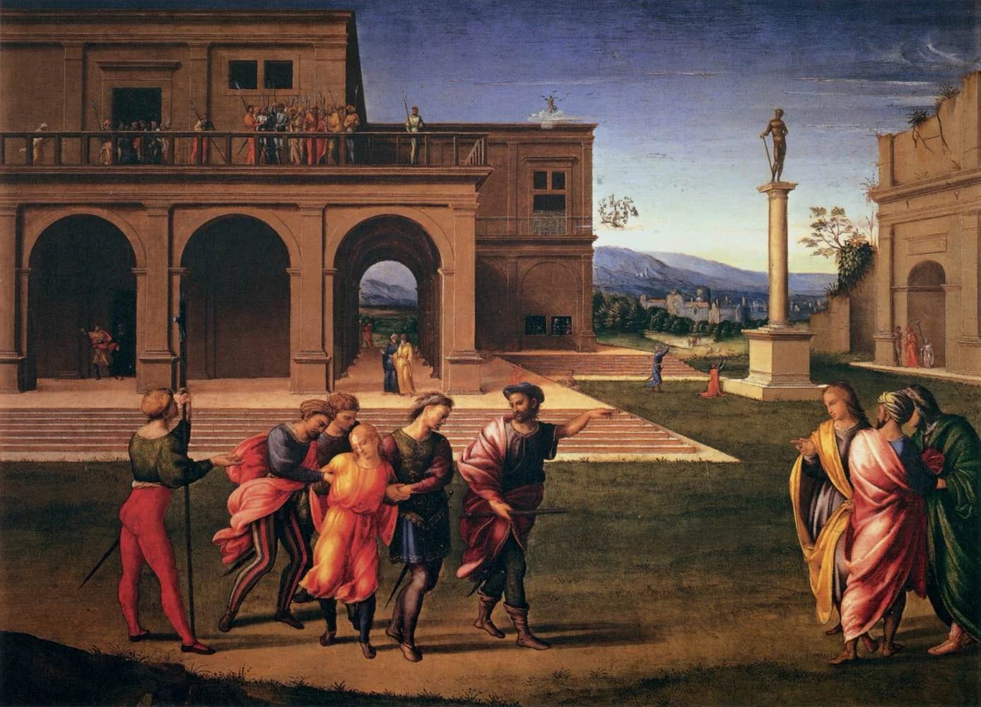 Joseph going to prison, detail