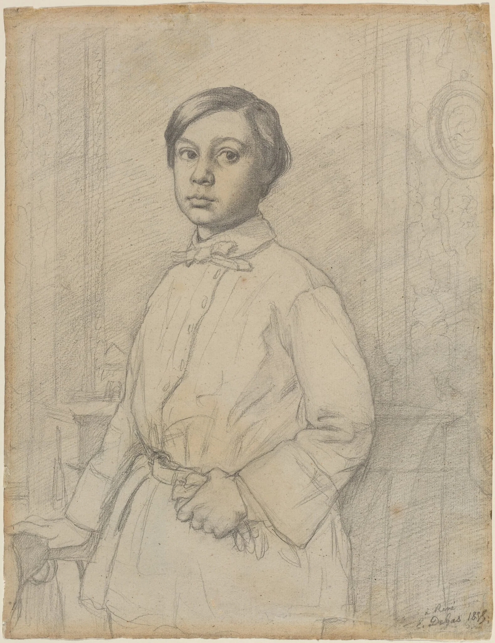 René de Gas [recto], detail