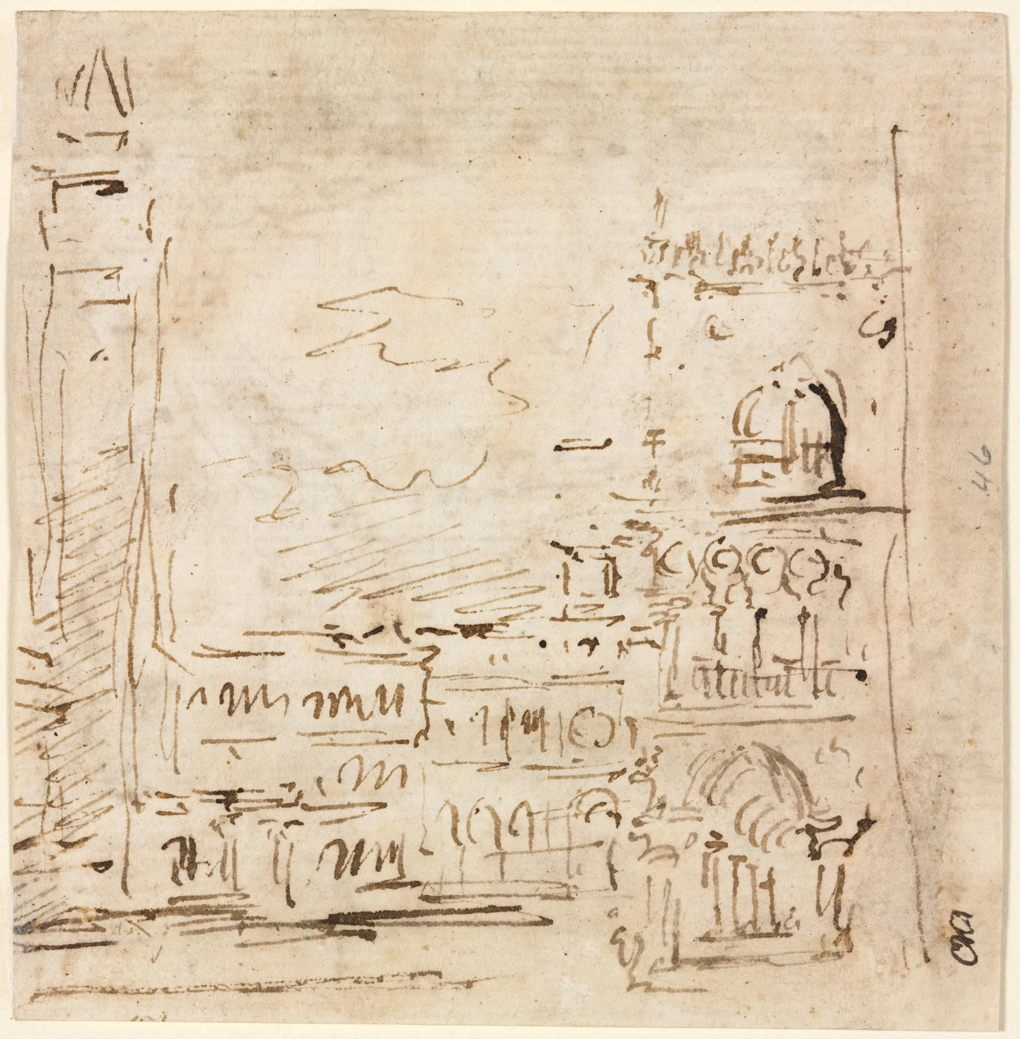 Piazza San Marco with Doges' Palace, detail