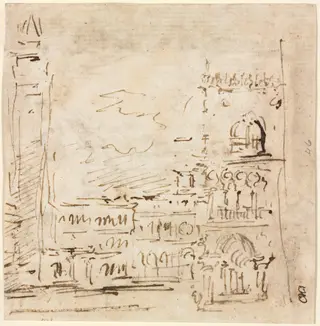 Piazza San Marco with Doges' Palace, by Francesco Guardi, 1776