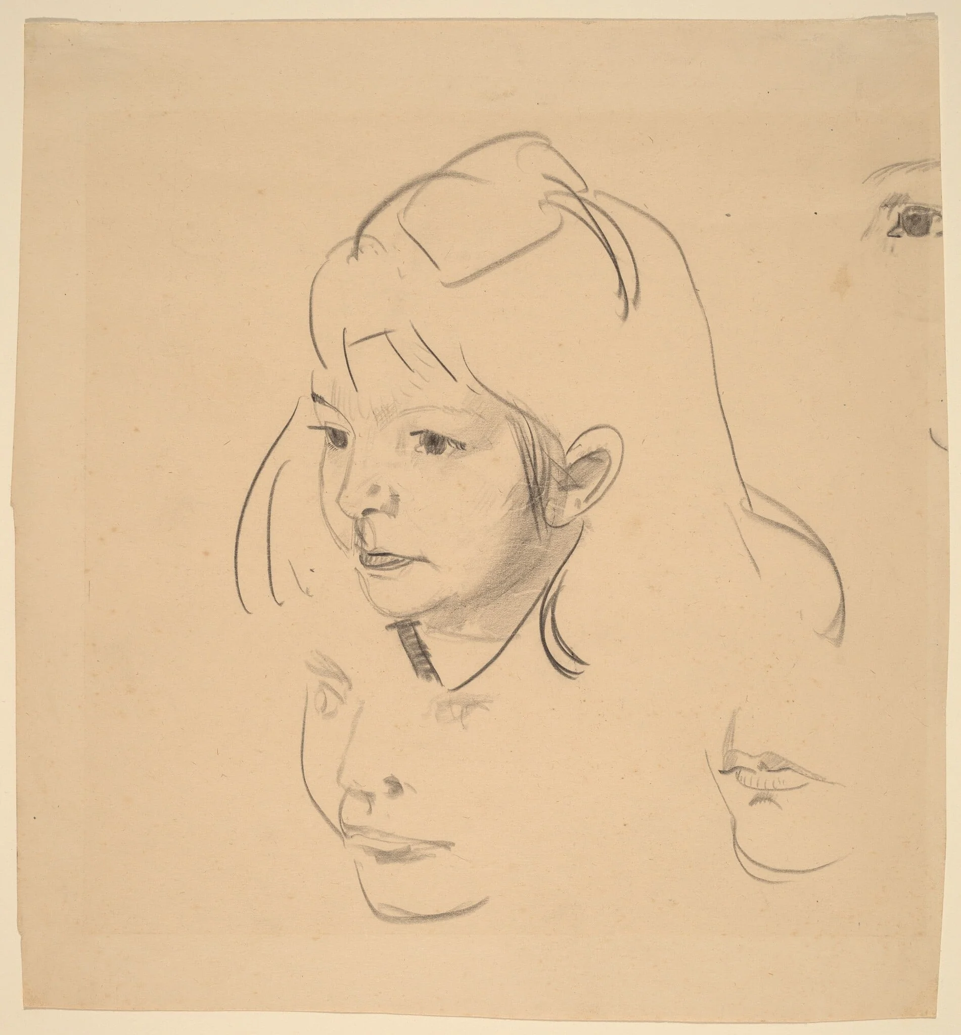 Studies of Jean, detail