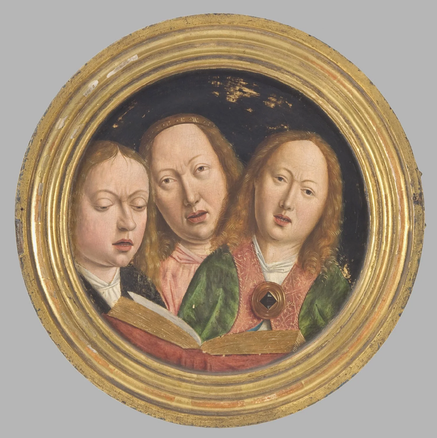 Three Singing Angels, detail