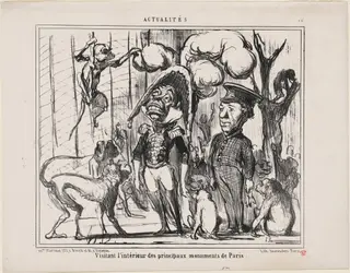 Visitant l'interieur..., by Honoré Daumier, ink, 1859