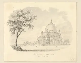 Mausoleum of Saadet Ali, at Lucknow., by Robert Captain Smith, 1830