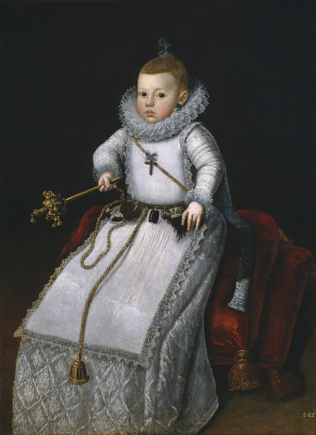 Infanta Margarita Francisca, Daughter of Philip III, by Santiago Morán, oil, 1610