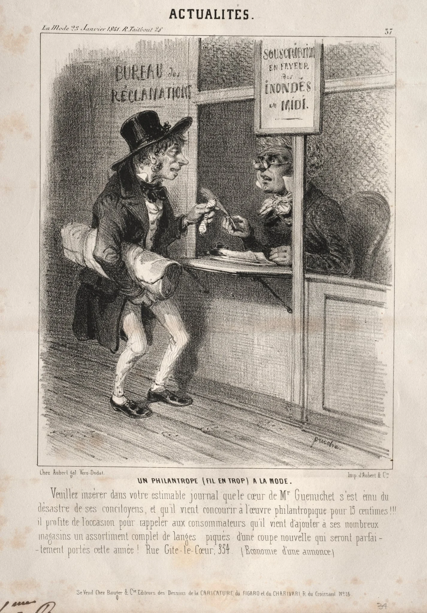 Actualités: Un Philantrope à la mode, detail