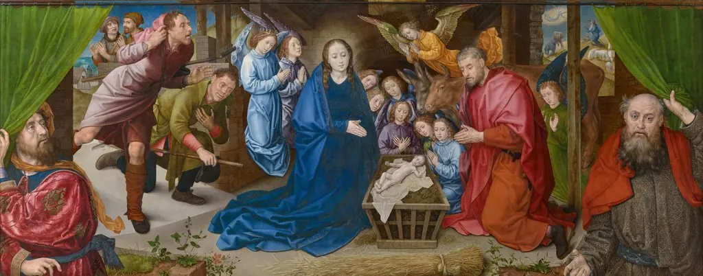 Adoration of the Shepherds, by Hugo Van der Goes, oil