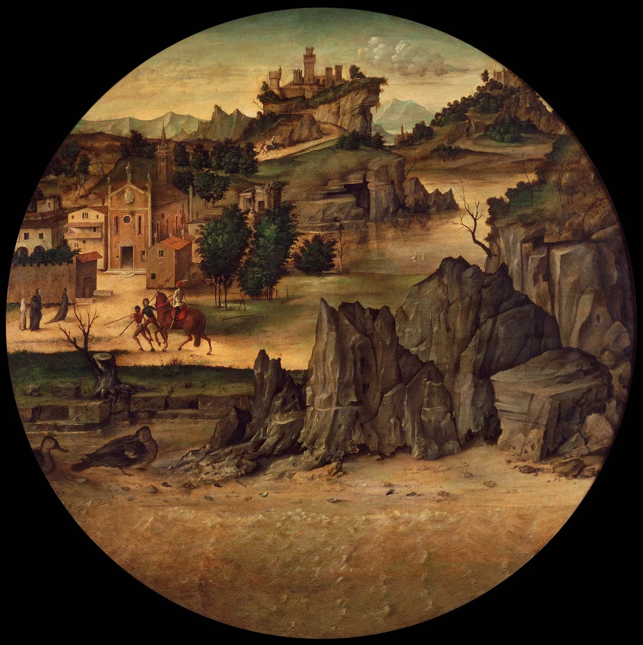 Landscape with Castles, detail