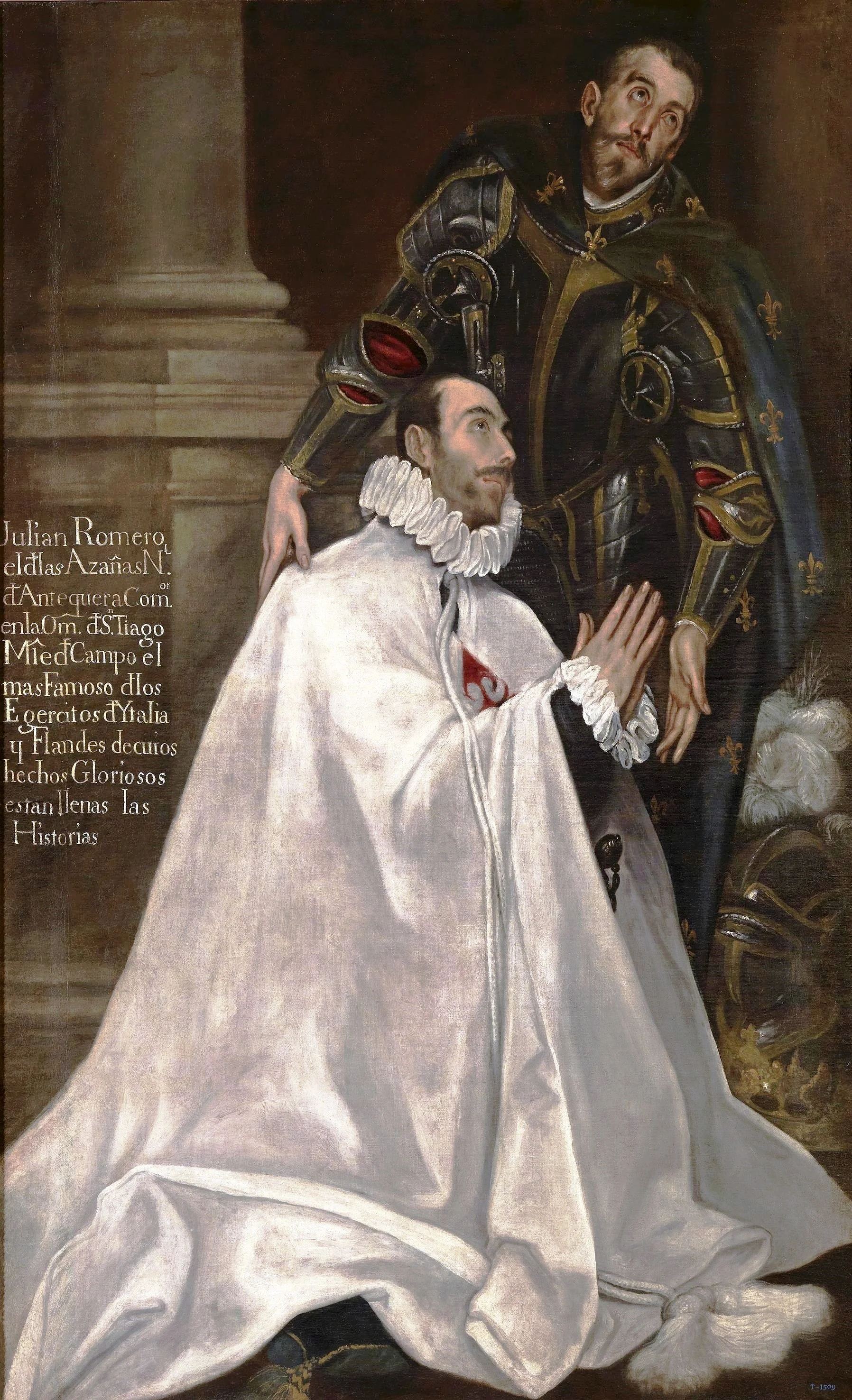 Julian Romero de las Azanas and his patron St. Julian, detail