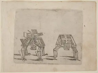 From "Bizzarie di varie Figure", by Giovanni Battista Bracelli, ink, 1624