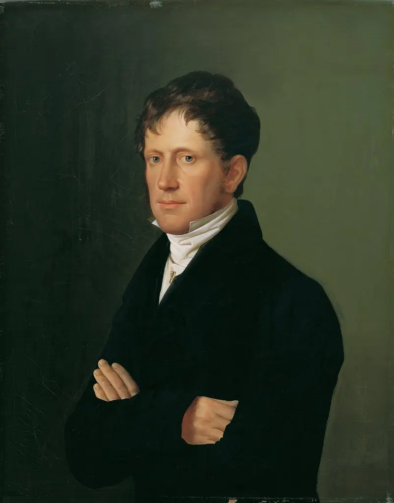 Josef Mayer Freiherr von und zu Gravenegg, by Leopold Kupelwieser, oil, 1827