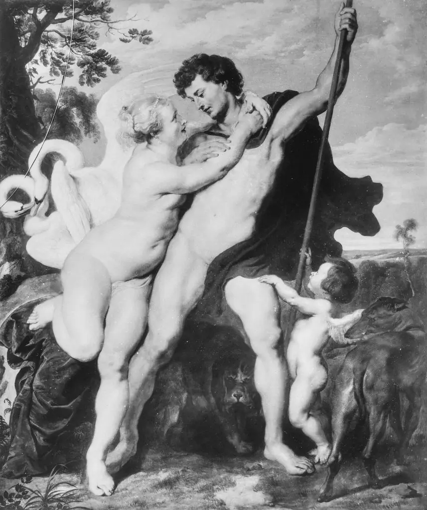 Venus and Adonis, by Peter Paul Rubens, oil, 1610