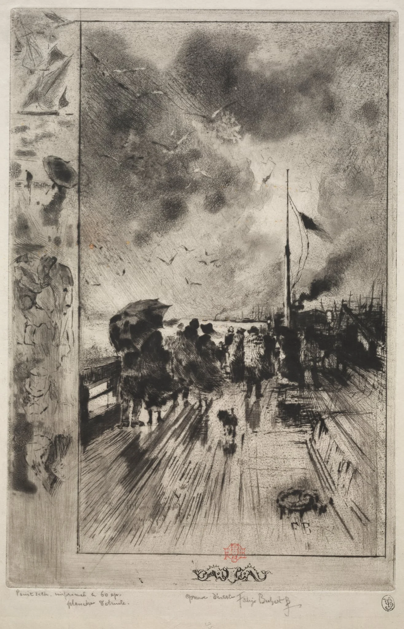 A Pier in England, detail