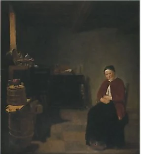 A Dutch Kitchen Interior, detail