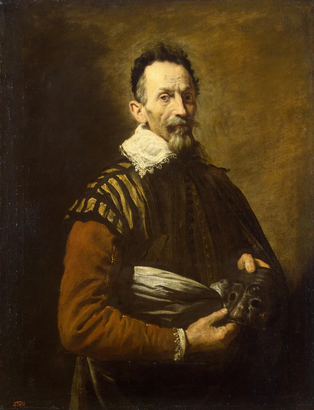 Portrait of an Actor, by Domenico Fetti, oil, 1621