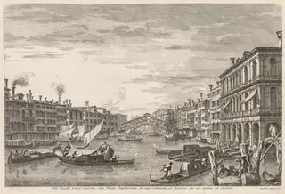 Views of Venice:  Rialto, by Michele Marieschi, 1741