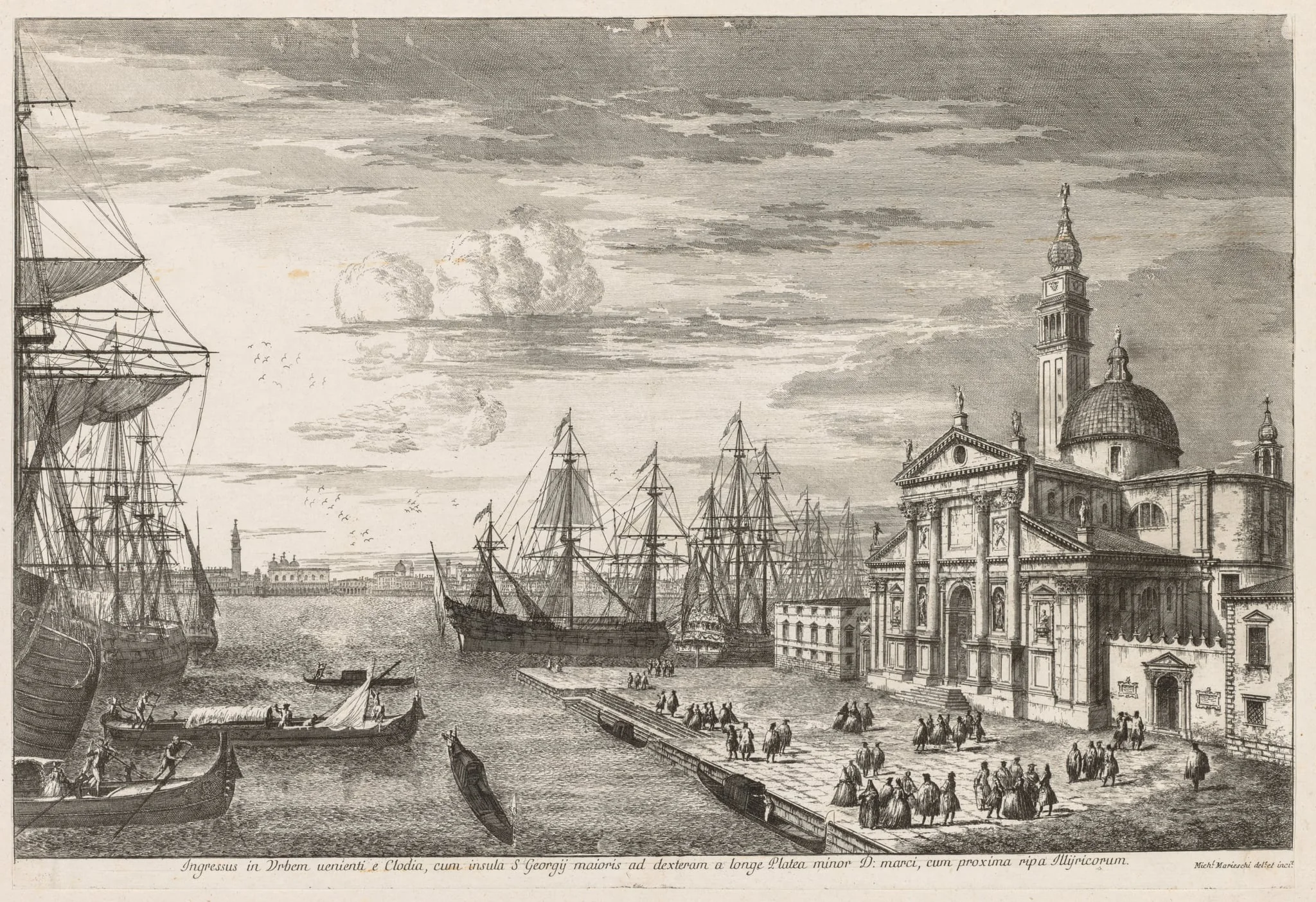 Views of Venice: The Basin of St. Mark's, detail