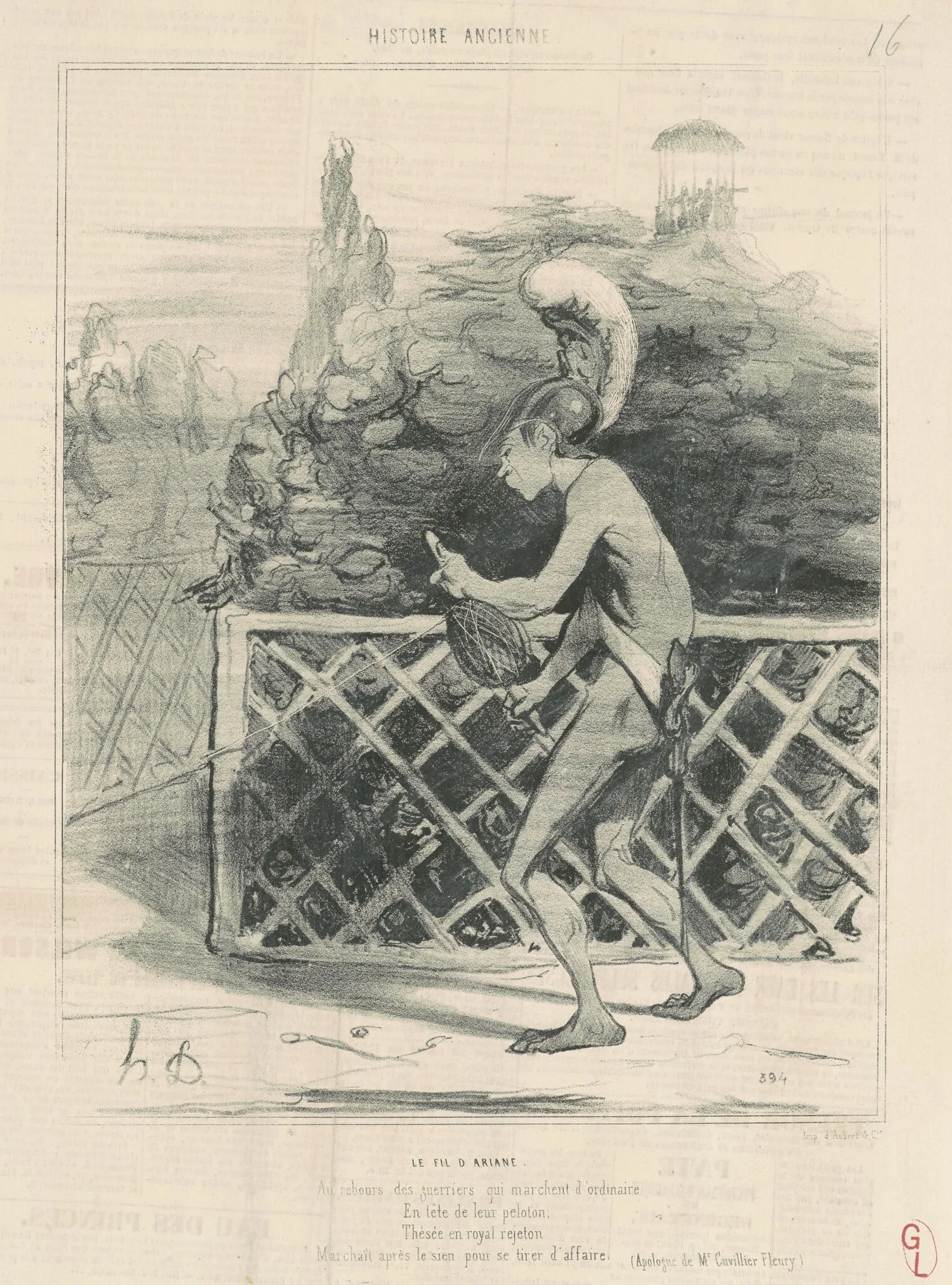 Le fil d'Ariane, detail