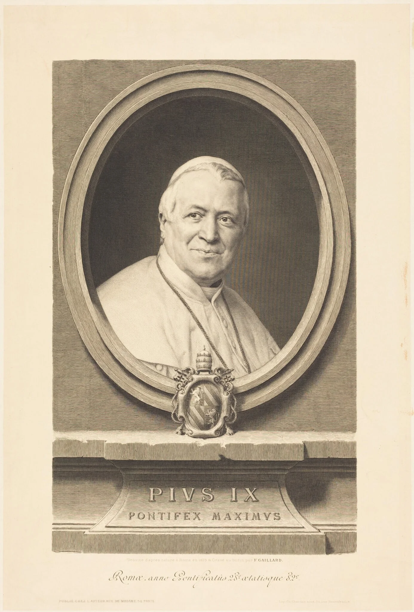 Pius IX, detail