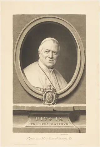 Pius IX, by Ferdinand Gaillard, ink, 1873