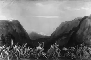 Girdle of Ares, by Arthur B. Davies, oil, 1908