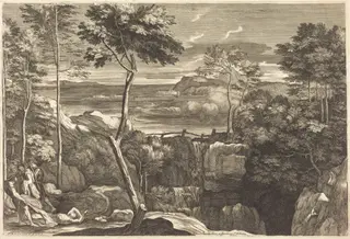 The Parable of the Good Samaritan, by Sébastien Bourdon, ink, 1644