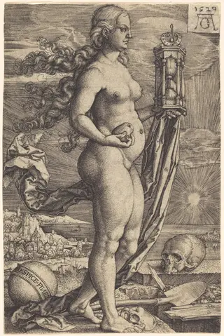 Commemoration of the Dead, by Heinrich Aldegrever, ink, 1529