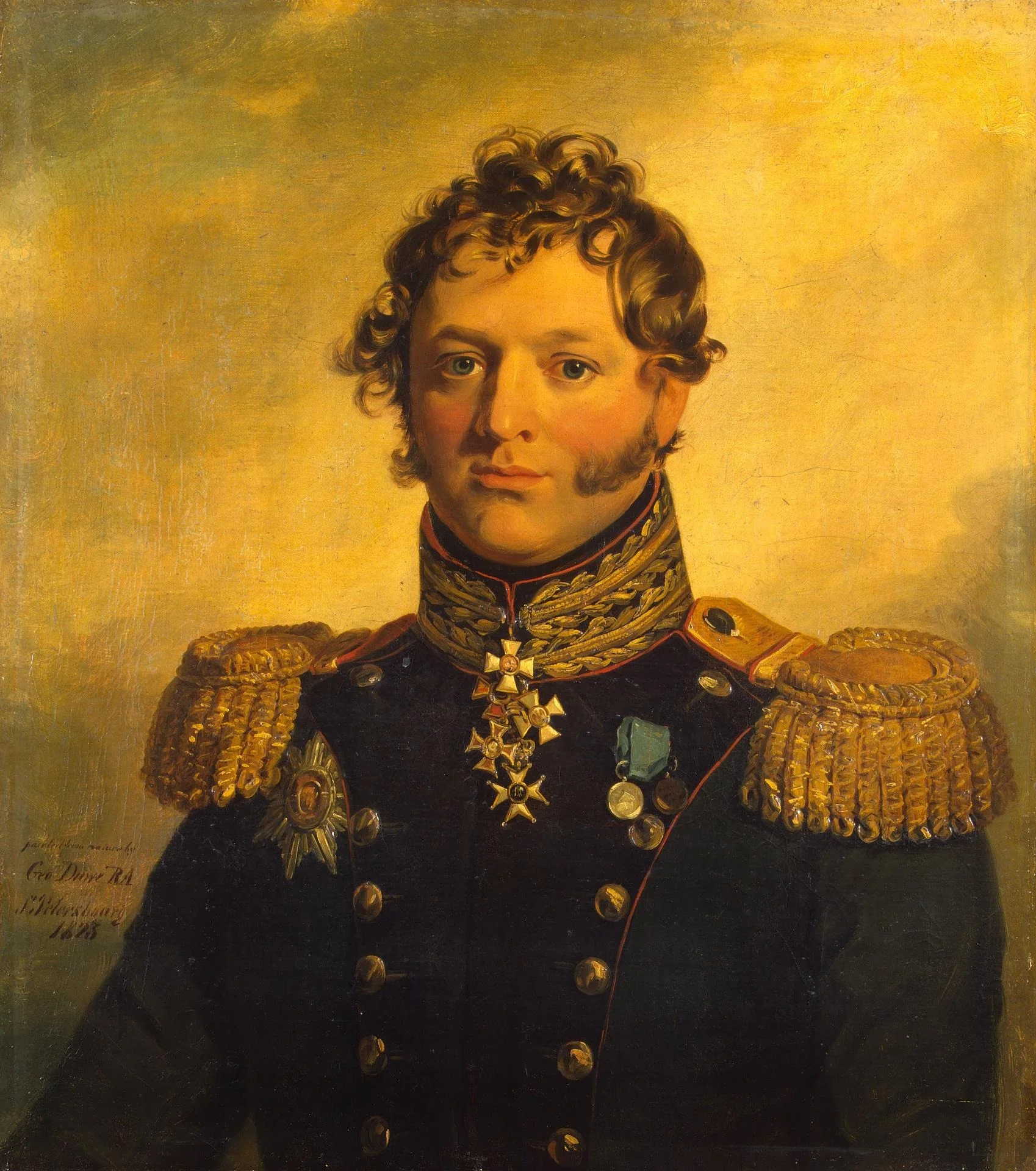 Portrait of Pyotr A. Kosen (1776-1853), detail