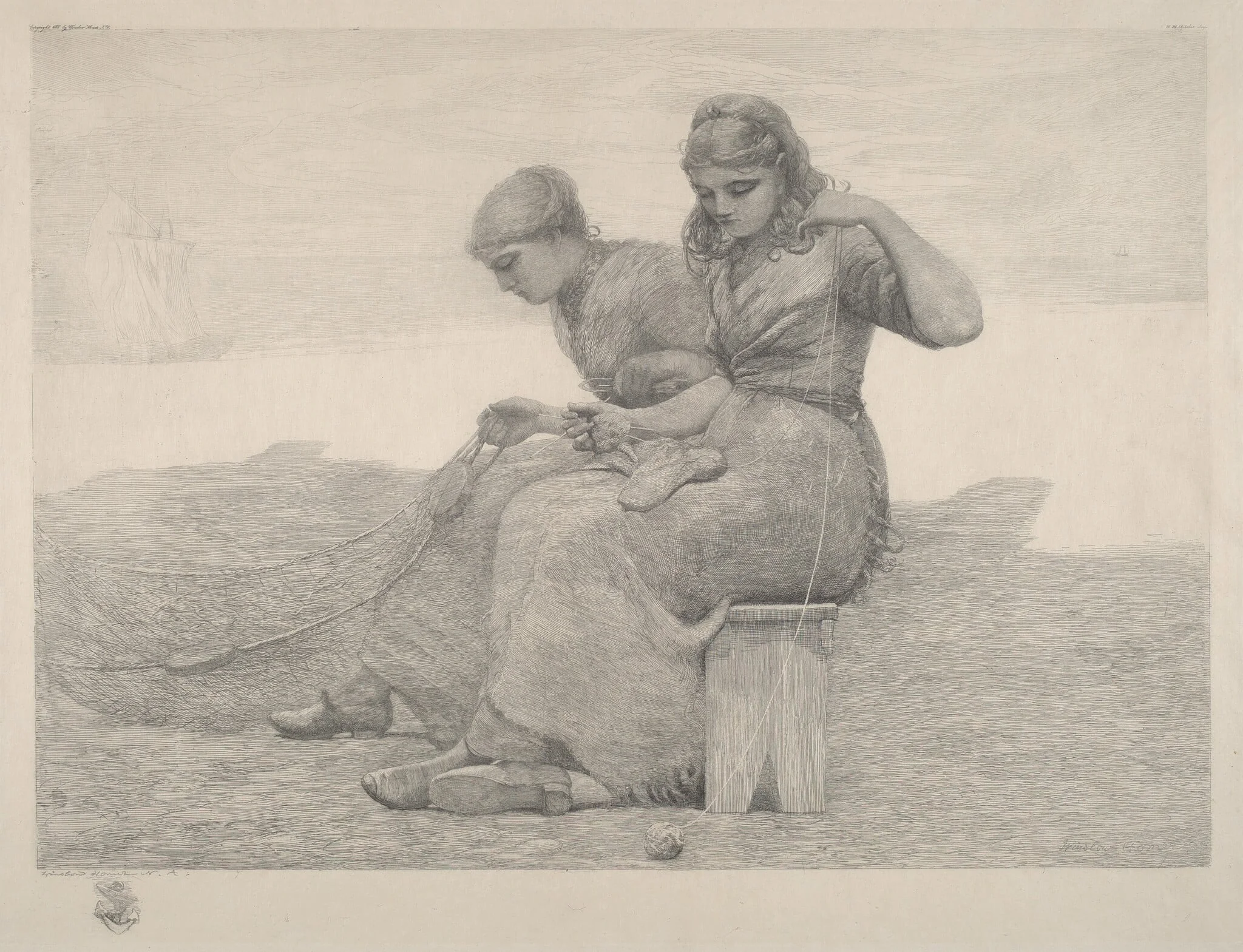 Mending Nets, detail