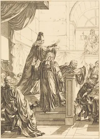 Le juge de mesle, by Jean Dambrun, ink, 1774