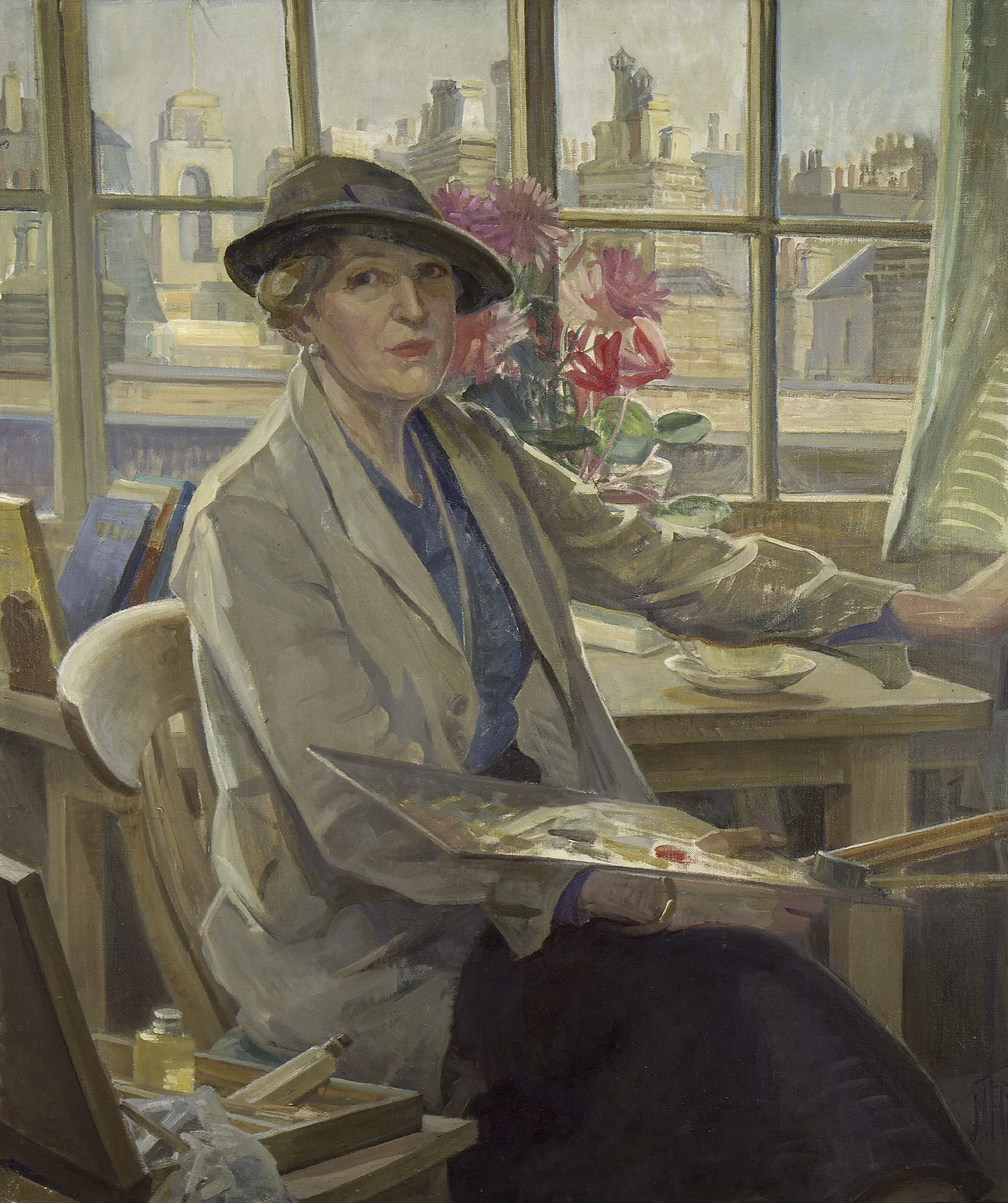 Self portrait, detail