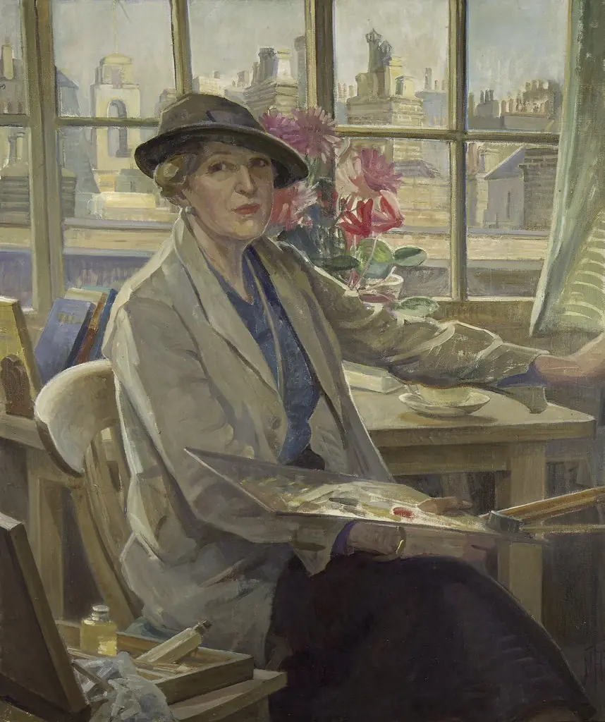 Self portrait, by Mary Elizabeth Tripe, oil, 1934
