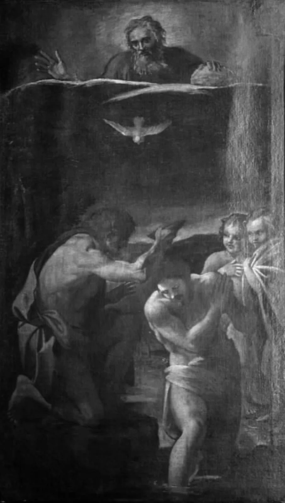 The Baptism of Christ, detail