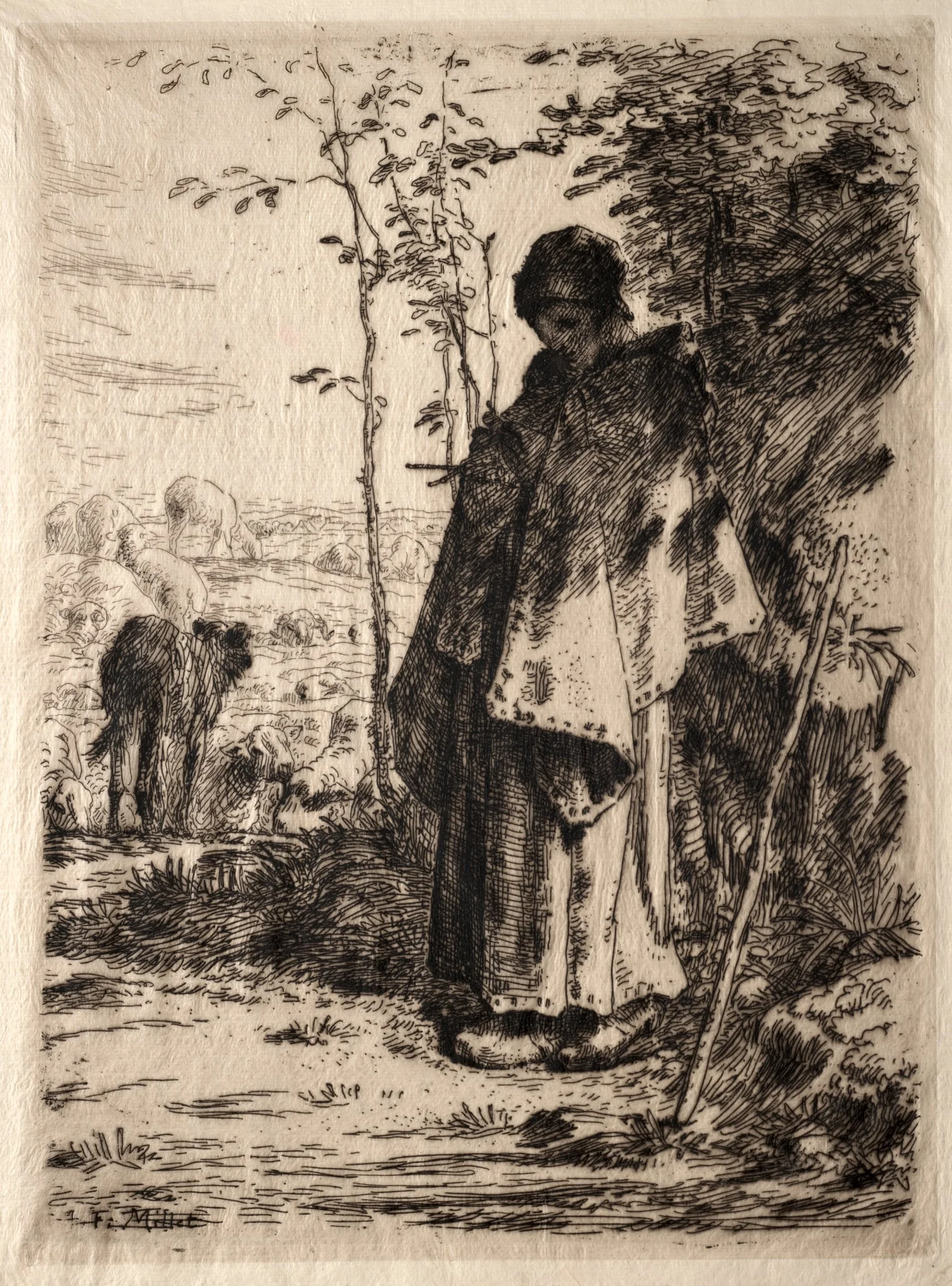 The Large Shepherdess, detail