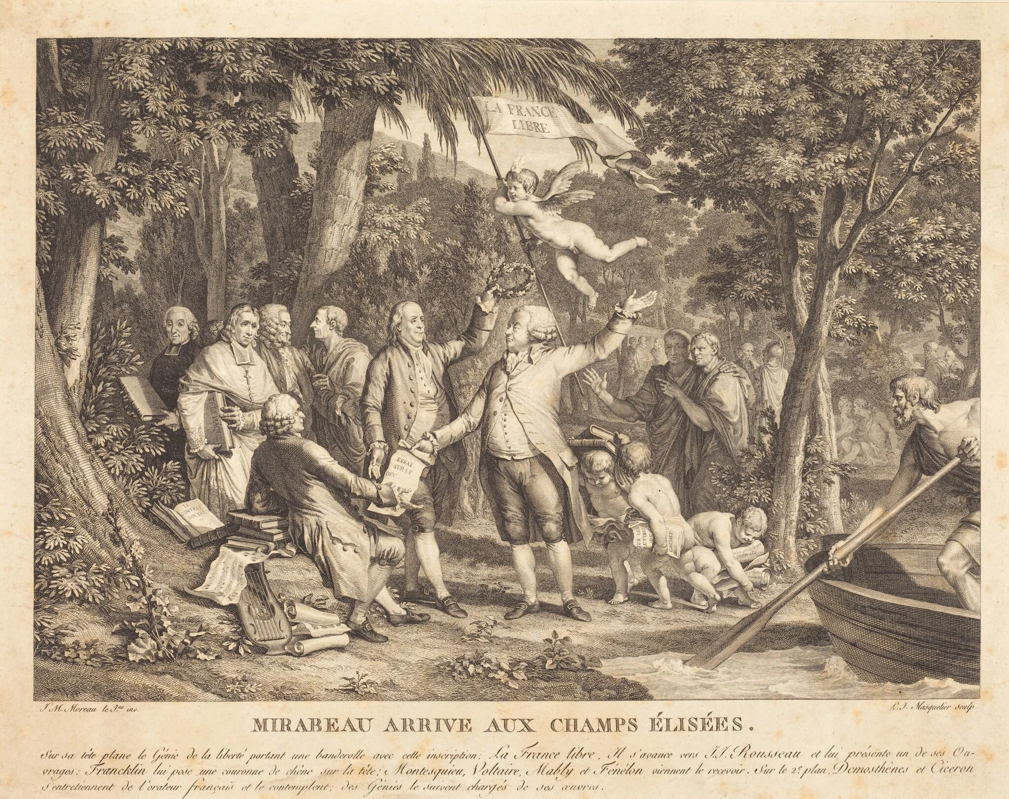 Mirabeau arrive aux Champs-Élisées, detail