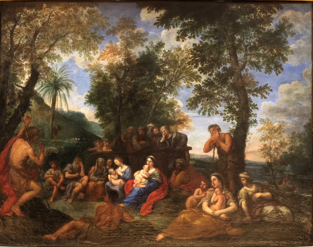 Predication of Saint John the Baptist, by Francesco Albani, unspecified, 1650