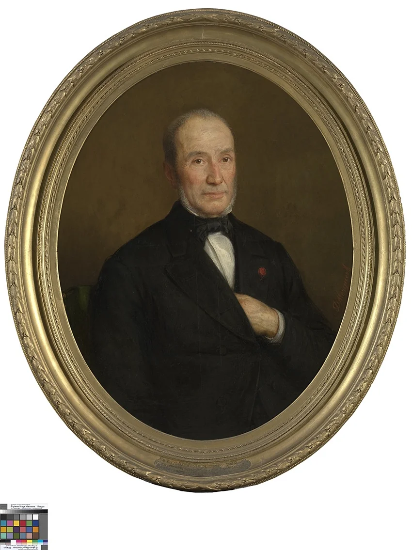Portret van Auguste Waets, detail