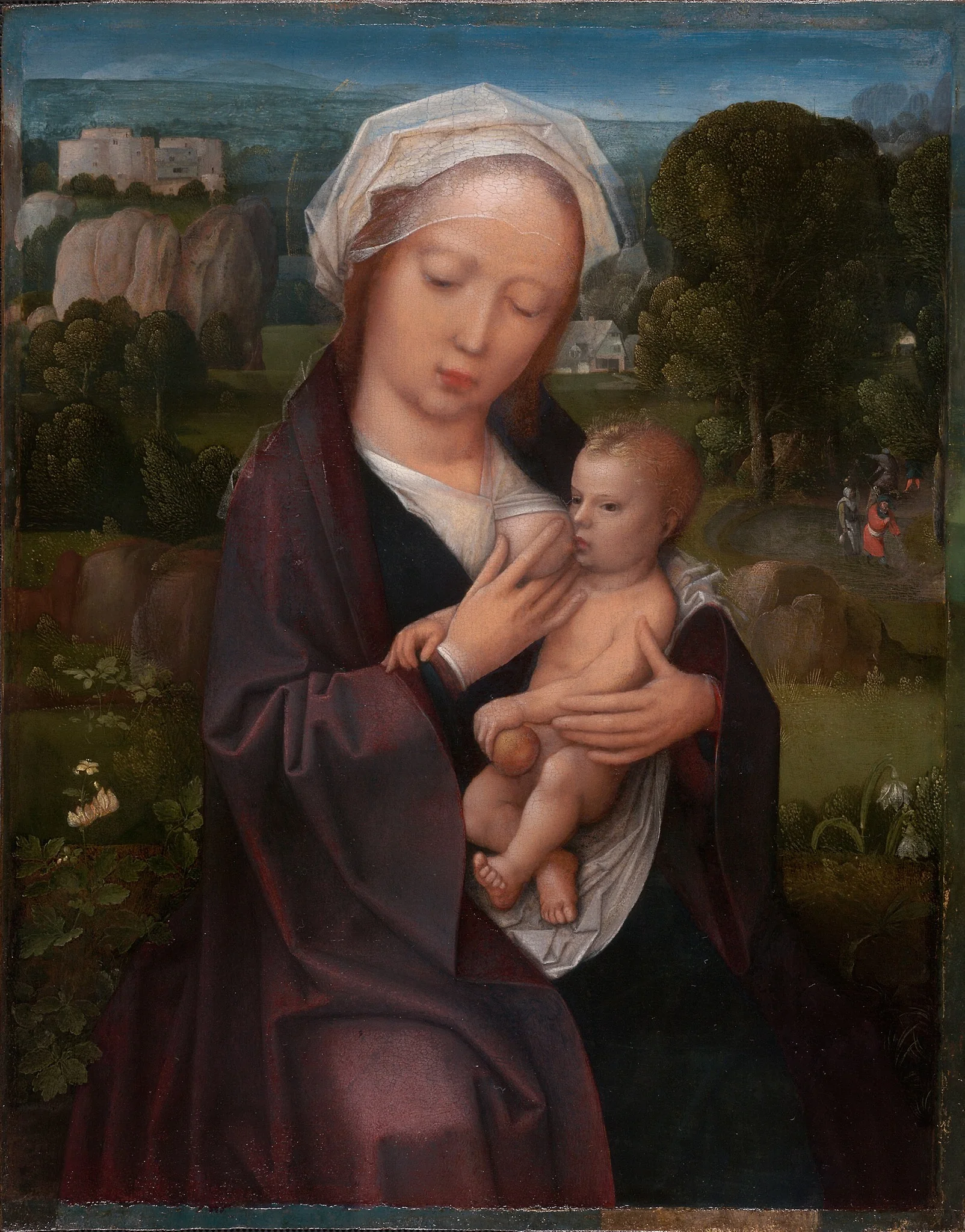 Virgin and Child, detail