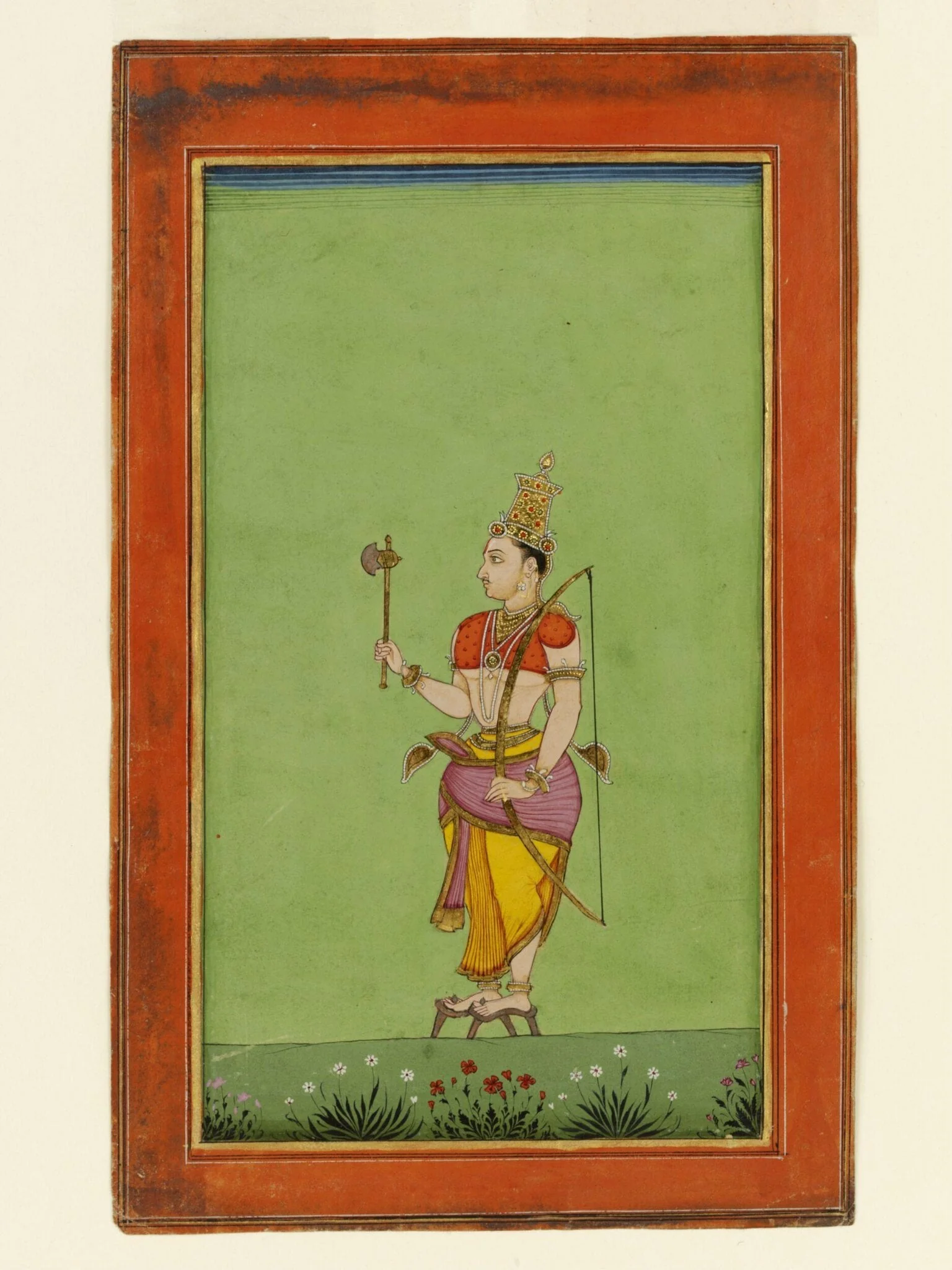 Parasurama, the sixth avatar of Vishnu, detail