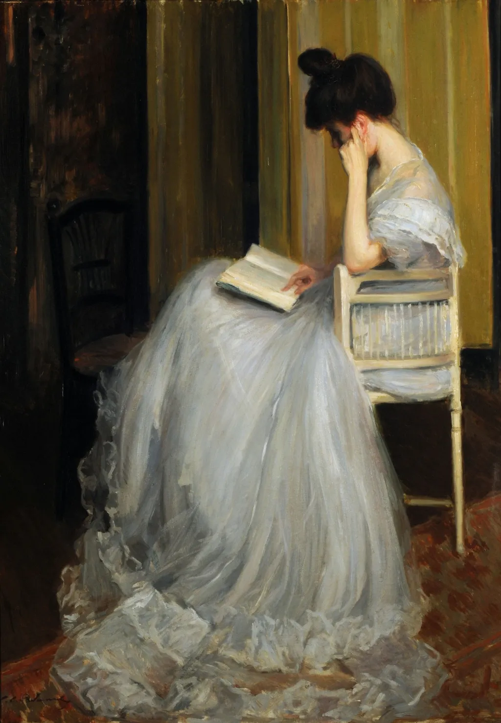 The reader, by Jacques-Émile Blanche, oil, 1911