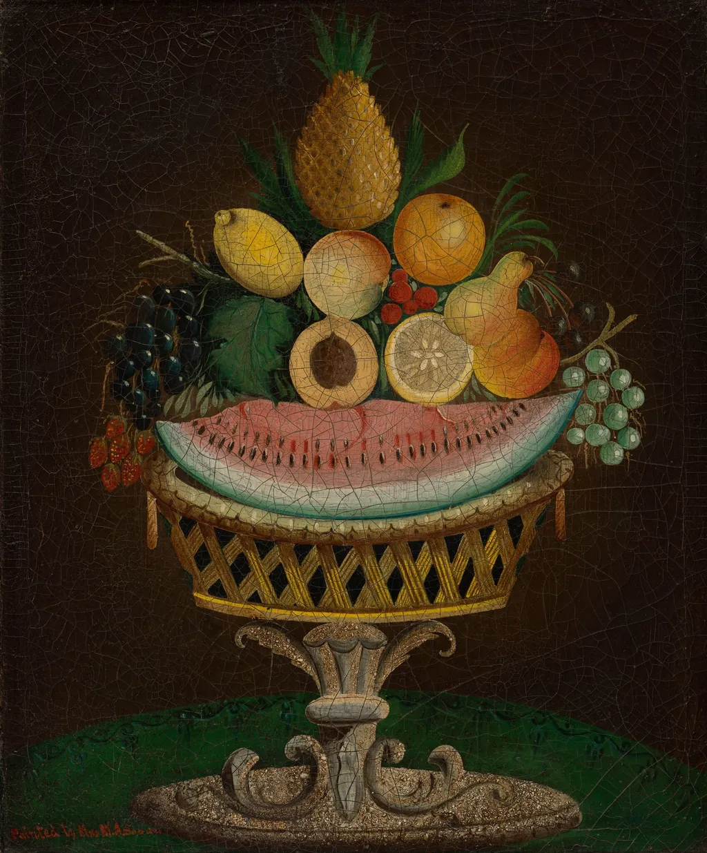 Still Life, by Goode, M.A., oil, 1874