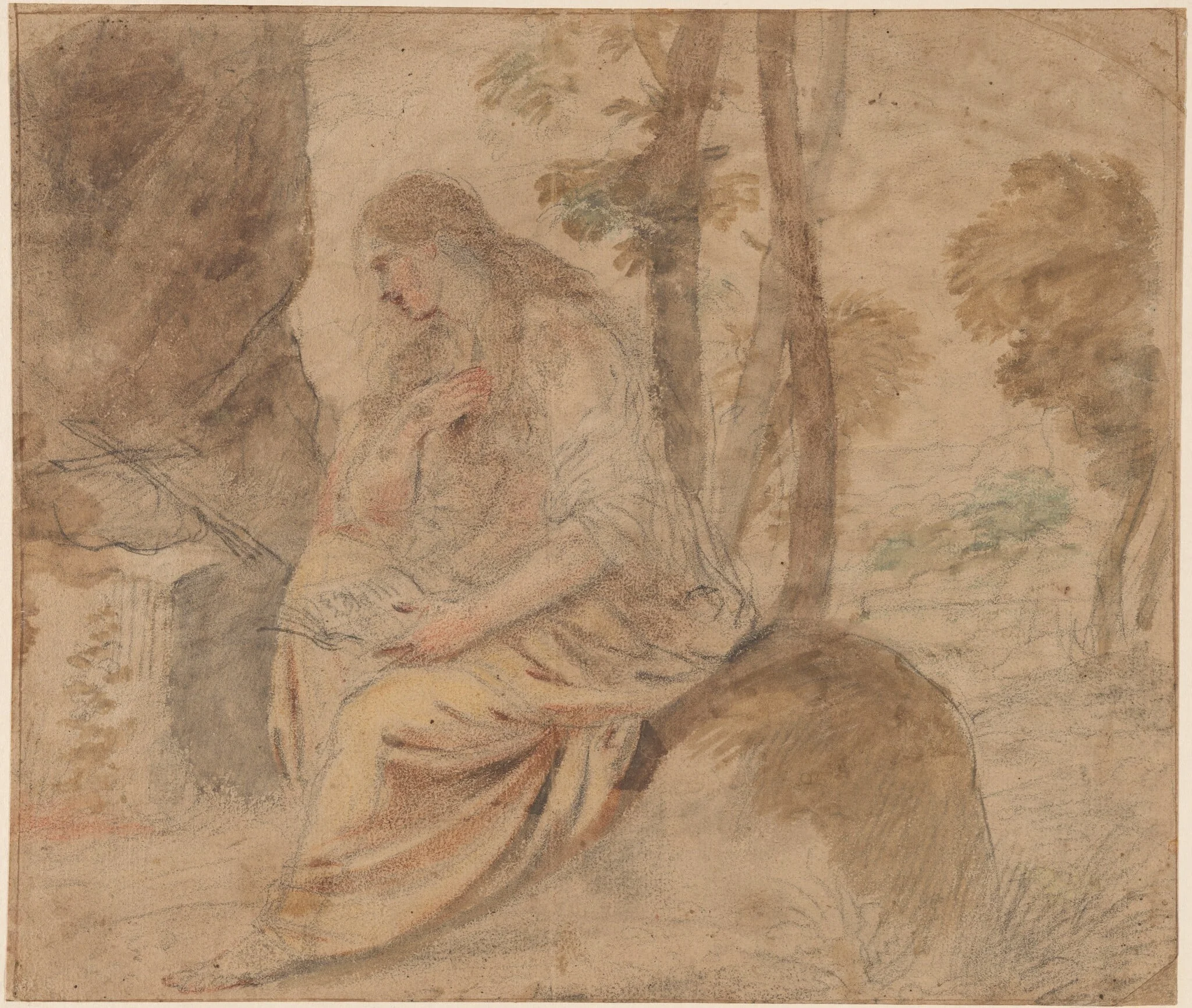 The Penitent Magdalene, detail