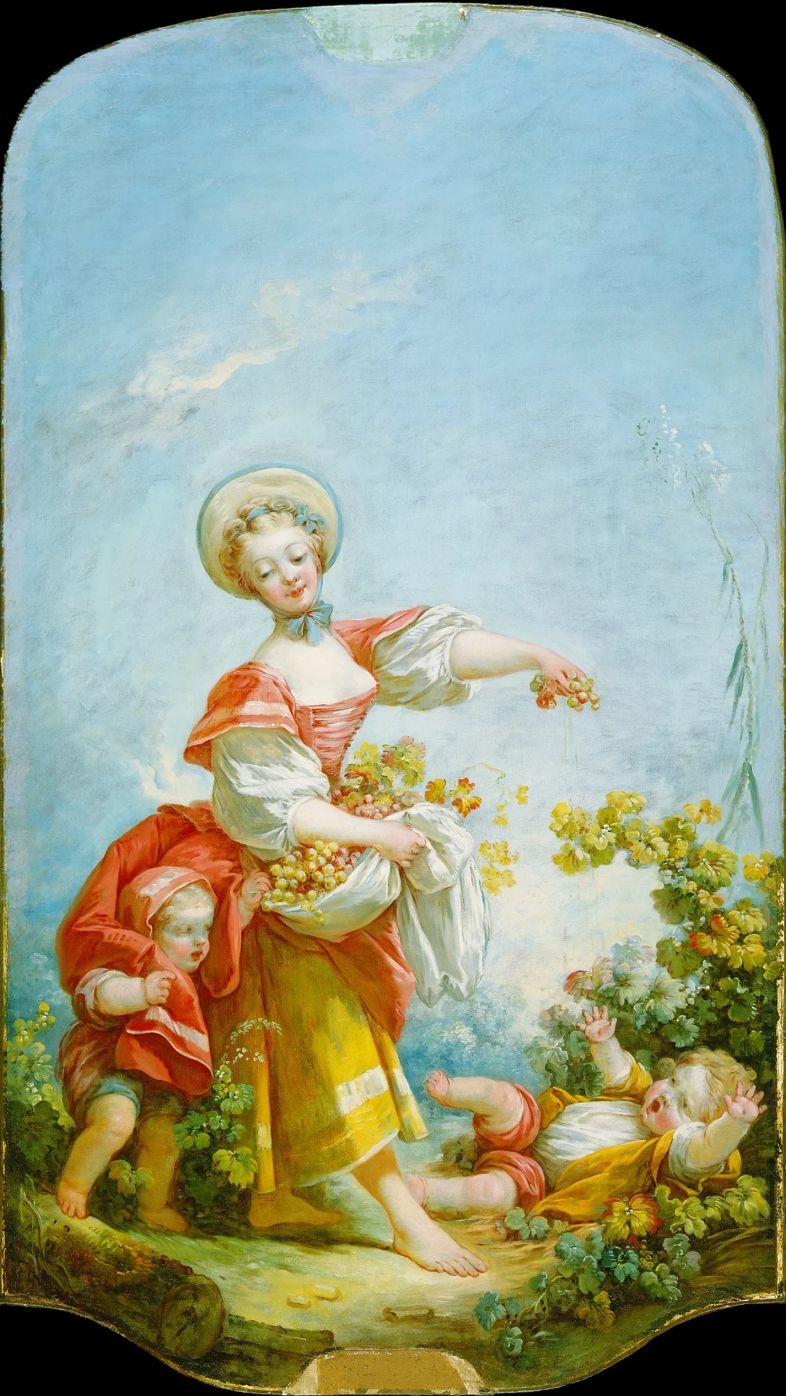 The Grape Gatherer, detail