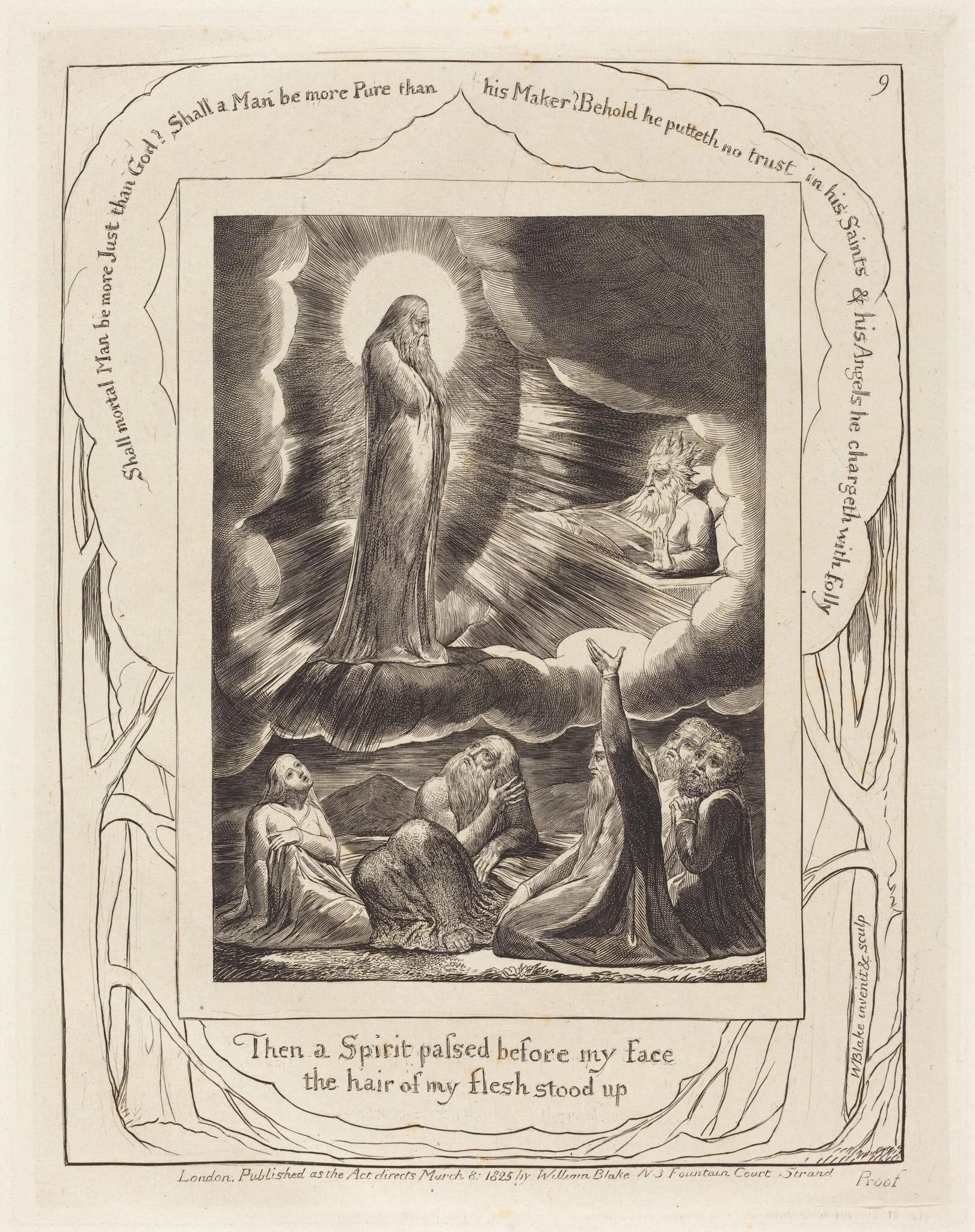 The Vision of Eliphaz, detail