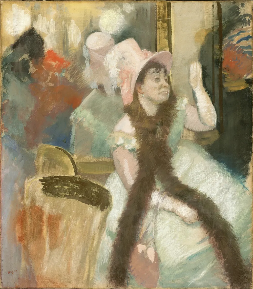 Portrait after a Costume Ball (Portrait of Madame Dietz-Monnin), by Edgar Degas, unspecified, 1889