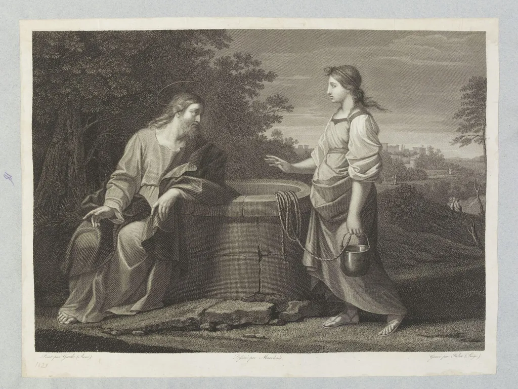 Christ and the Woman of Samaria, by Luigi Fabri, 1850