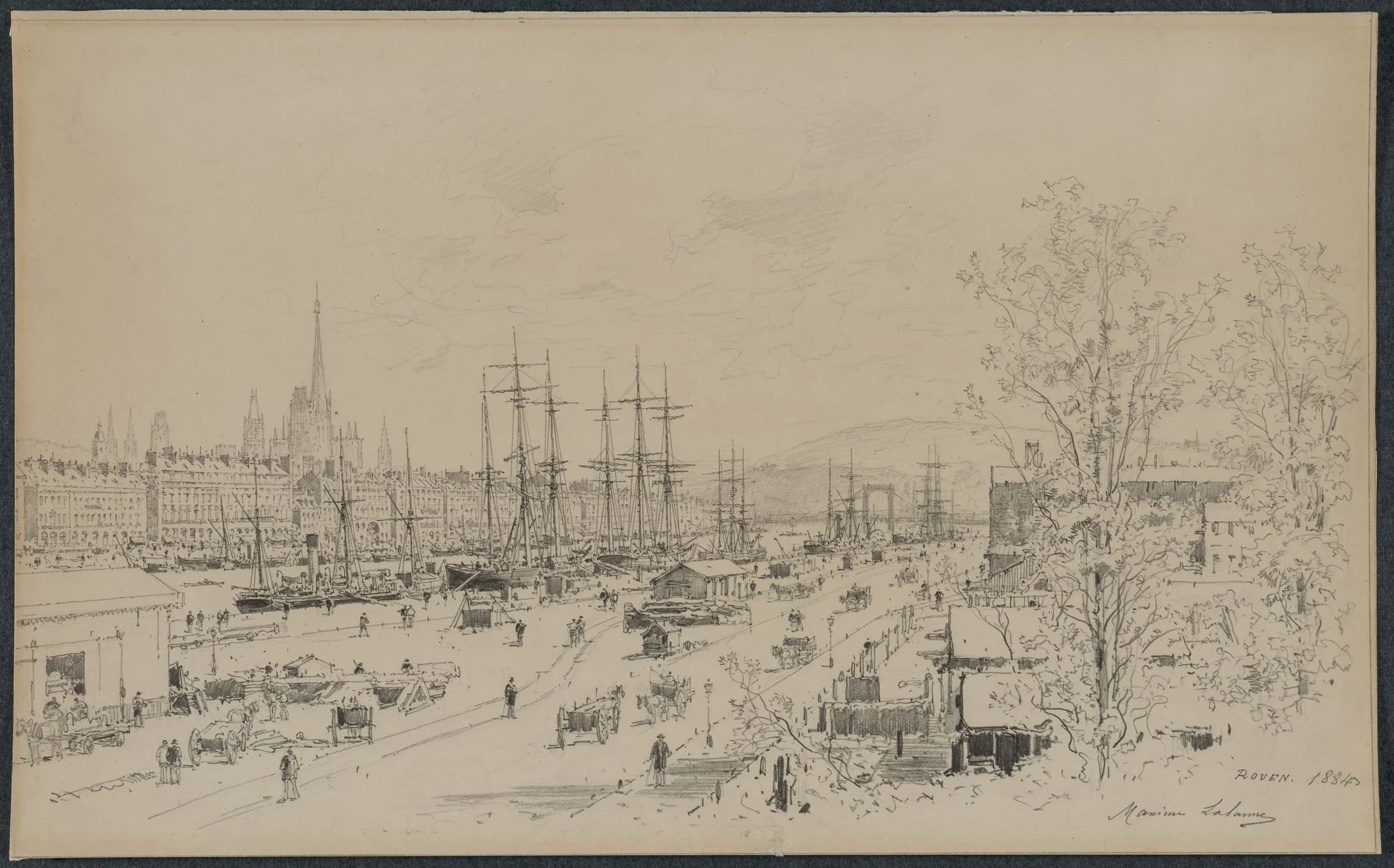 Port of Rouen, detail