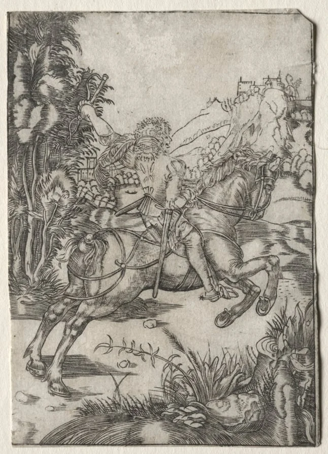 The Little Courier, detail