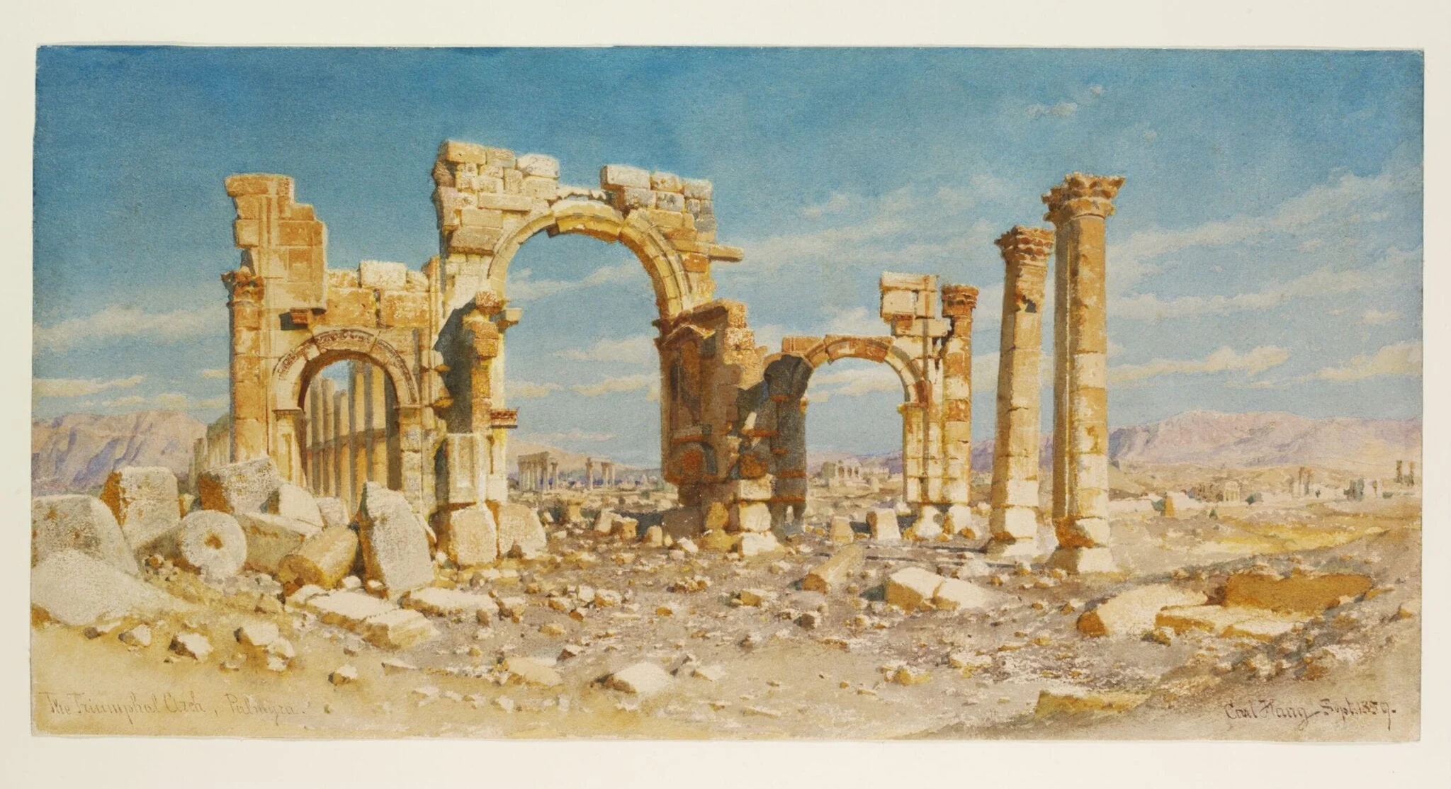 The Triumphal Arch, Palmyra, detail