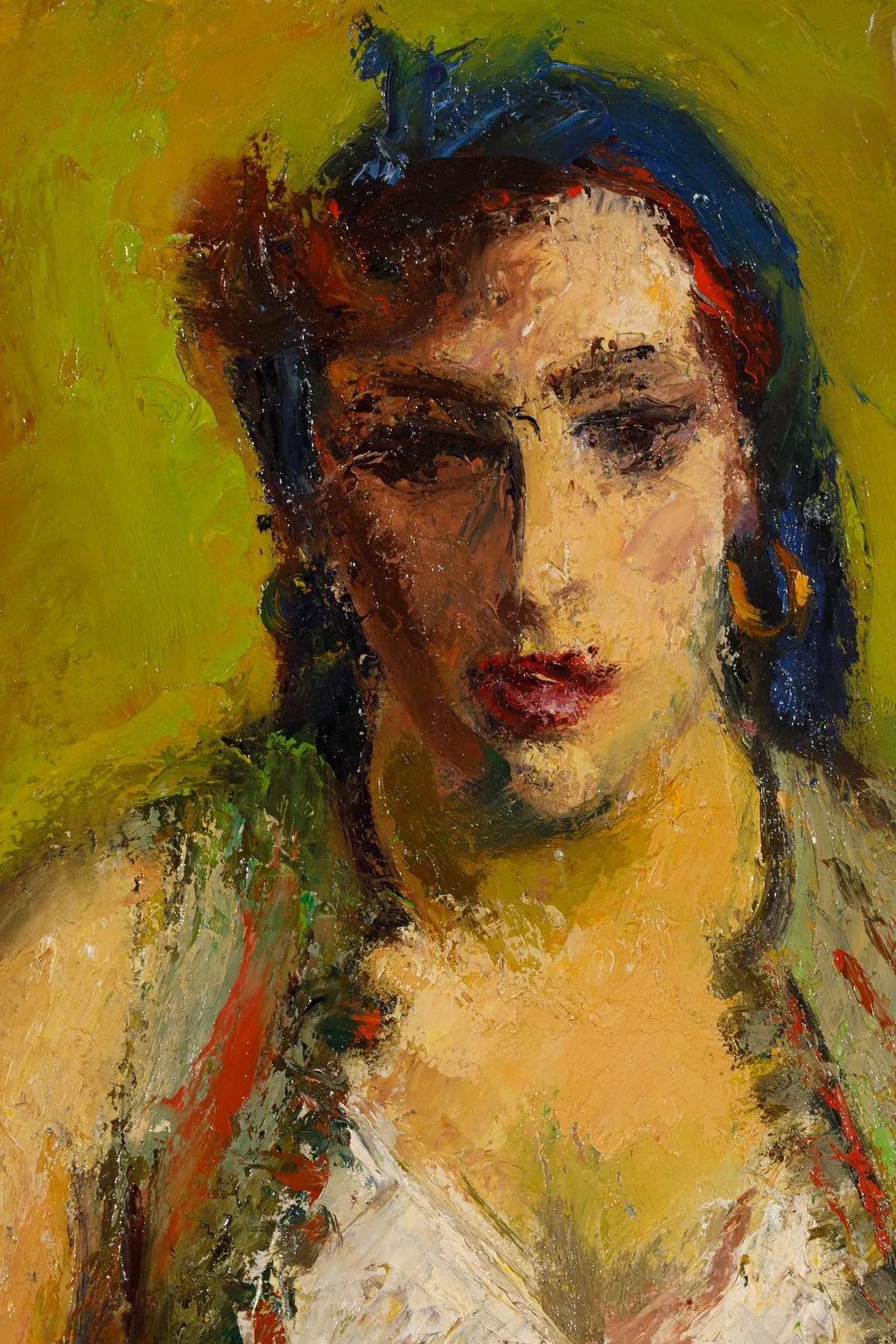Turcoaică cu basma albastră, by Iosif Iser, unspecified, 1850